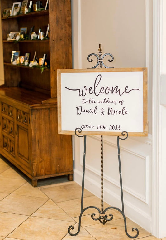 Customizable Wedding “Welcome” Sign