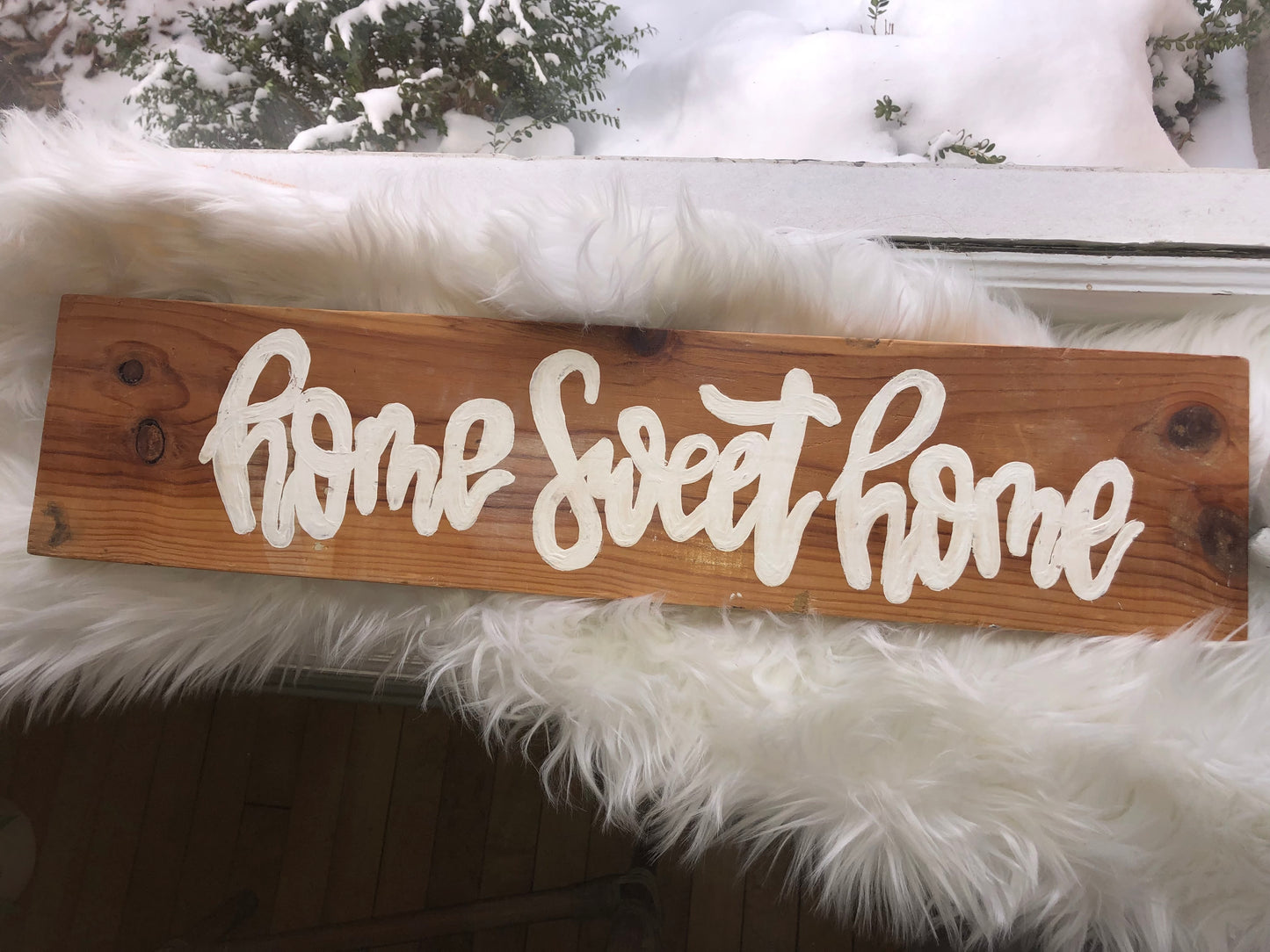 “Home Sweet Home” Wood Sign
