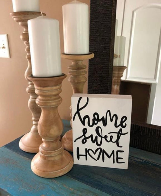 “Home Sweet Home” sign