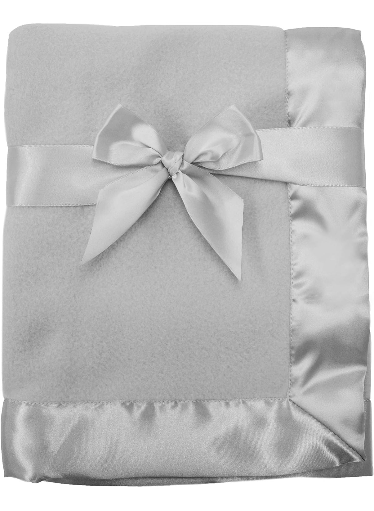 Grey Embroidered Baby Blanket